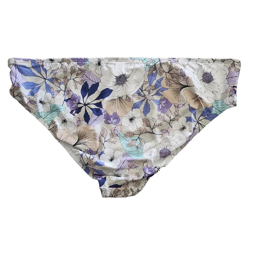 Women's Freshwater Hipster Bikini Swim Bottom XXL purple pink white blue NWT